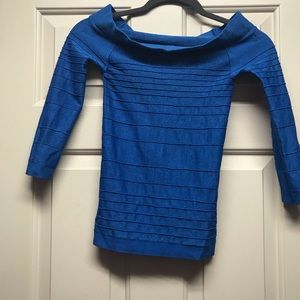 Royal blue Bebe top